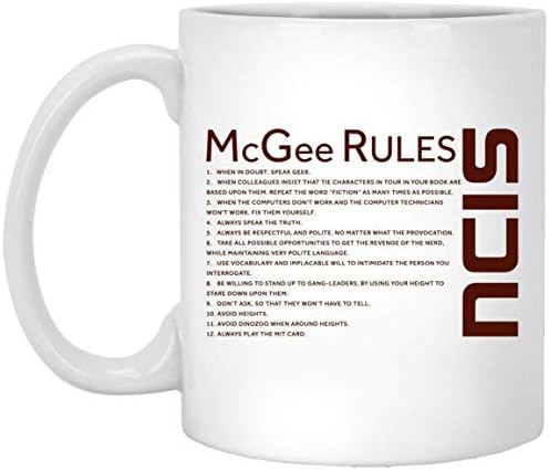 Amelia Sharpe NCIS McGee Gibbs 'Copo Coffee Cupamic Cup de Viagem engraçada Copo, 11 onças