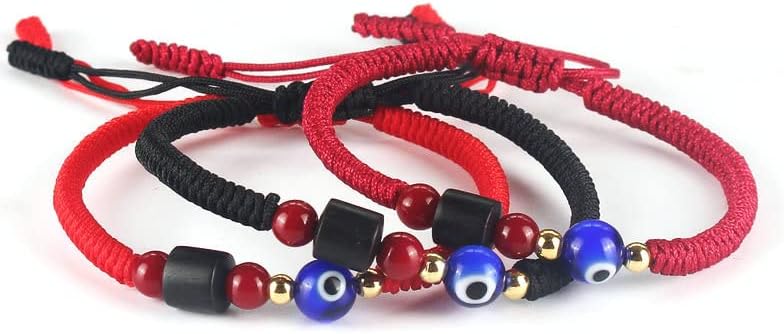 Colorido bling manual tibetano budista kabbalah pulseiras para proteção saque a sorte de linhas de miçanga de miçania para homens joias de amuleto adolescente