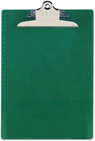 SAUNDERS 21604 PLACA PLÁSTICA RECICLADA CAP DE CLIP DE 1 polegada 8 1/2 x 12 folhas verdes