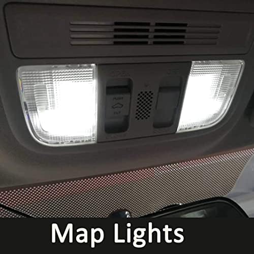 Kit de luzes LED interiores brancos de 8pcs de 8pcs para 2007 2008 2009 2010 2011 Dodge Nitro Super Bright LED Mapa Dome Cargo Substituição Lâmpadas