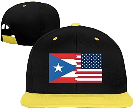 Porto Rico e USA Flag de Hip Hop Cap Hats Boys meninas Chapéus de beisebol Chapéus de beisebol