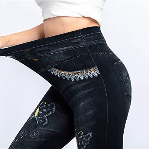 Miashui roupas fofas de inverno para mulheres calças de ioga confortáveis ​​para mulheres jeans elásticos leggings