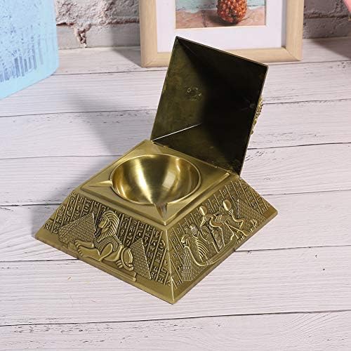 Ashtray, egípcio-pharaoh-pirâmide em forma de fumaça sem fuma