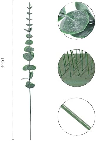 Eucalyptus hastes falsas vegetação artificial de eucalipto folhas de eucalipto decoração hastes de vegetação de vegetação