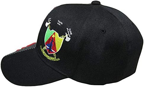 Miami Wholesale Camarões Country Black Red Letter Crest 3-D Patch na touca de chapéu bordada lateral