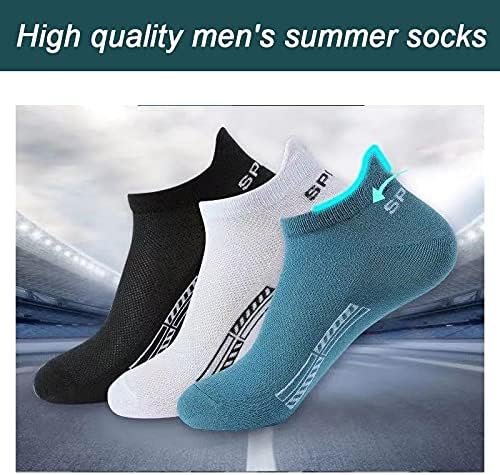 Zthome 10Pairs Men meias tornozelo meias respiráveis ​​algodão esportes de malha casual atlético verão cortado curto sokken