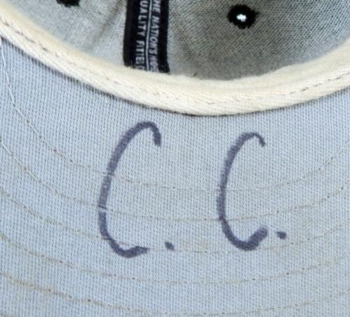 Pittsburgh Pirates CC Game usou Black Hat 6.875 DP22692 - Chapéus MLB usados ​​para jogo MLB