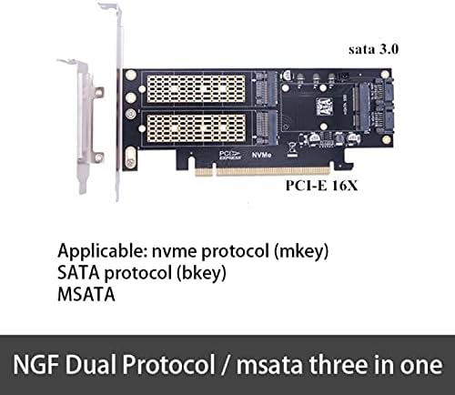 Conectores 3in1 m.2 b+m key m sata sata version versão de expansão Card NVME NGFF para PCI-E 4X Card cartão adaptador-