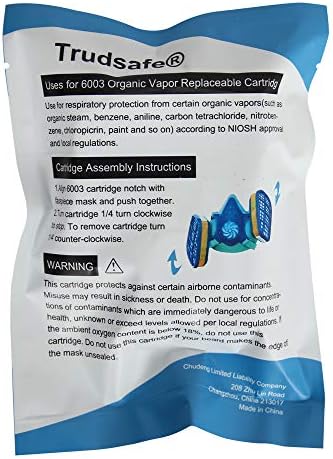 TrudSafe One par 6003 Filtro de cartucho de substituição de vapor orgânico