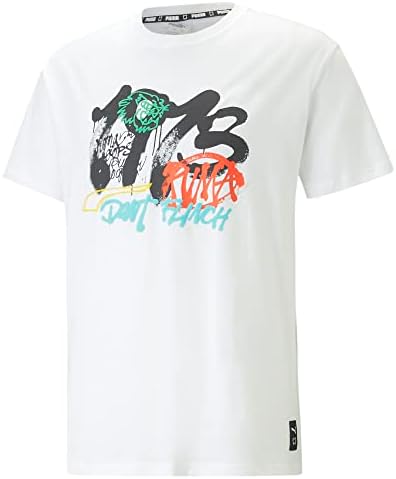 Camiseta de cesto masculina da puma