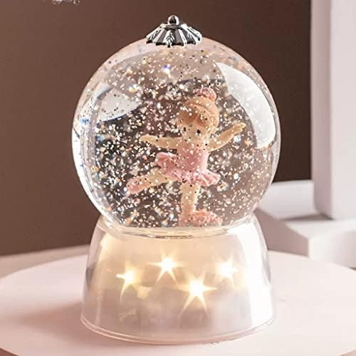 Ylyajy Dreamy Starlight Snowflake Crystal Ball Caixa de música Octavo DLA Namorado e namorada Aniversário do dia dos namorados