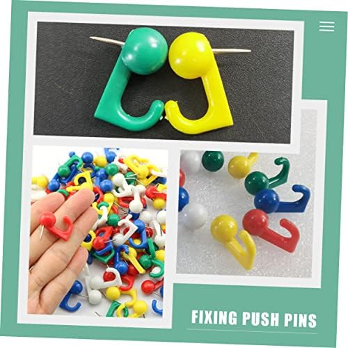 Tofficu 50pcs Thumbtack Push Pin Pin Pin Decorativo Push de costura Decoração de unhas Decoração de mão Picture pendurando ganchos pendurados mapa mapa de pinço de pínte