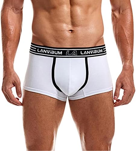 Shorts de boxer bmisEgm para homens embalam boxers sexy calcinha shorts calça de calcinha