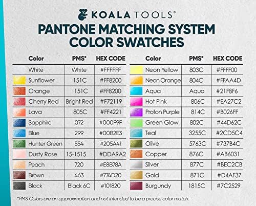 Koala Tools - lápis de cor da garra de urso para adultos e crianças, lápis de cor solúvel em água com aderência triangular para arte e sombreamento, inclui cores neon e metálicas, pacote de 24