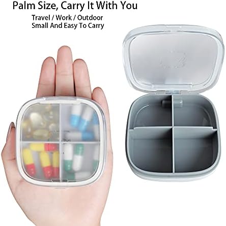 Box de gerenciamento de comprimidos portáteis de Goyudu, 3-7 dias de viagem caixa de comprimidos, caixa de comprimidos pequena, gerente