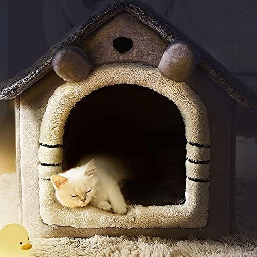 Camas de gato de coelho para gatos internos de folga - caverna de gato de gato pequeno - casas de gato para gatos