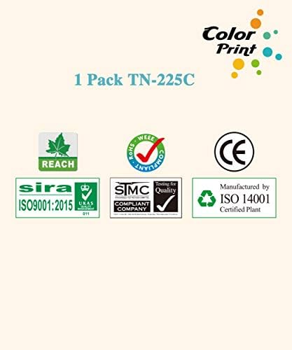 Substituição de cartucho de toner compatível com impressão colorida para TN-221 TN-225 TN-225C TN225C Trabalho com MFC-9130CW