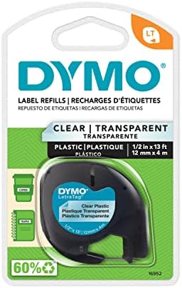 DYMO - DYM16952 Fita de rotulagem autêntica de Letratag para fabricantes de etiquetas de letras
