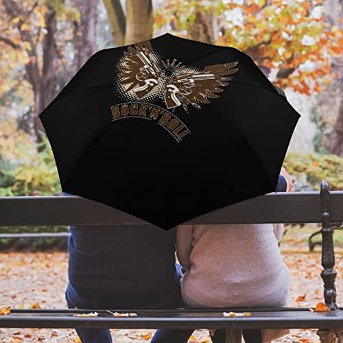 Rock n roll pistola de vento para o vento compacto guarda -chuvas dobráveis ​​guarda -chuvas para carro de mochila de chuva