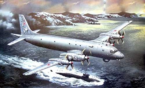 Amodel Ilyushin IL-38 Bomber 1961 Ano 1/72 Kit de Modelo de Plástico em escala 72010