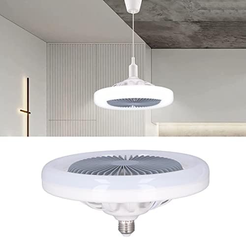 Lâmpada de ventilador de teto multifuncional, ventilador de teto leve pequeno e27 30w lâmpada de ventilador de LED silenciosa