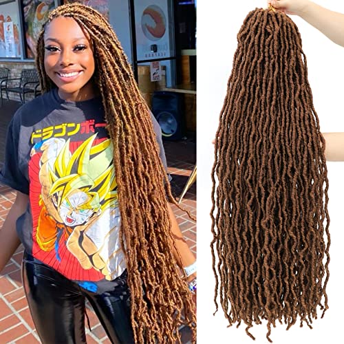 Cabelo de crochê de Karida Faux Locs 36 polegadas 7 pacotes, cabelos de crochê de locs macios para mulheres negras,