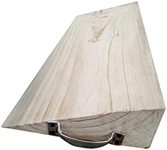 Wynwj 90x25x9cm rampas de meio -fio domésticas de madeira maciça, rampa de limiar portátil com design de alça, etapas
