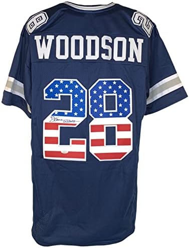 Darren Woodson autografado assinado Jersey NFL Dallas Cowboys JSA COA