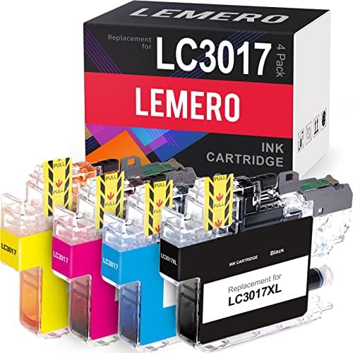 Substituição do cartucho de tinta compatível com Lemero para irmão LC3017 LC 3017 para MFC-J6530DW MFC-J5330DW MFC-J6930DW MFC-J6730DW