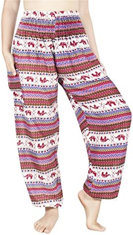 Calças de harém lofbaz para mulheres elefante yoga boho hippie maternidade pj roupas
