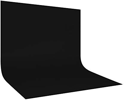Utebit 10x10ft Black Photo Caso -pano de pano de fundo preto pano de pano de fundo 3x3m Antecedentes de fotografia preta Chomakey