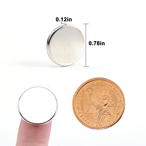 Min CI 70pcs 2 tamanhos ímãs de disco de neodímio, 18 mm x 3mm 40pcs e 20 x 3mm 30pcs pacote pequenos ímãs para aprimoramento