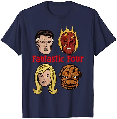 Marvel Fantastic Four Group Shot Comic temas T-shirt
