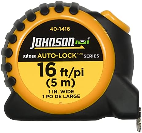 JOHNSON Nível e Tool 40-1416 16 'x 1 Auto-Lock ™ Inch/Métrica Fita Métrica