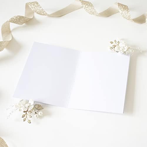 Bloom Daily Planners Wedding Vow Books - His & Her não forçado folhetos de lembrança para noiva e noivo - Conjunto de 2 - Gold