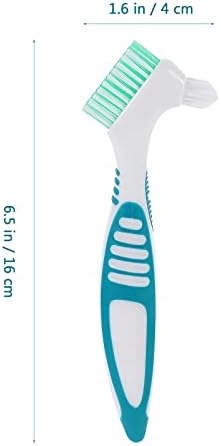 Escova de dentadura dura de 24 PCs de dentes falsos de dentes limpos de dentaduras Falsoras Bruschas Brush Double Double Double