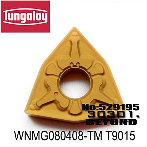 FINCOS WNMG080404-TM T9015/WNMG080408-TM T9015/WNMG080412-TM T9015, inserção de giro Original Tungaloy Tungsten Carbida)