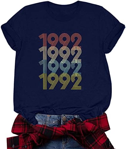 Camisetas para garotas adolescentes mulheres engraçadas impressas tampos casuais de manga longa de manga longa clássica camisetas básicas túnica