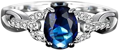 2023 Nova geometria anel de diamante anel elegante de strass anel azul anéis de jóias vermelhas mulheres moda moda