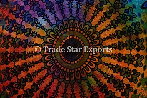 Exportações de estrelas comerciais Tampa de cama de animais de estimação de algodão, travesseiro indiano de mandala,