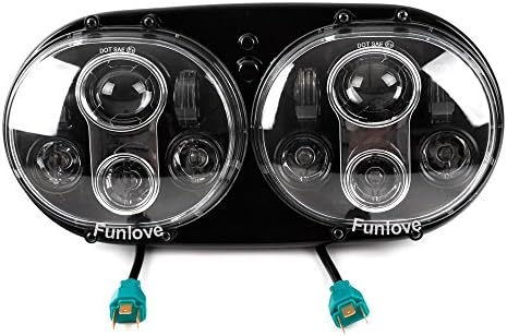 90W 5,75 Farol de LED duplo para motocicleta Glide 2004 2005 2006 2007 2008 2009 2010 2012 2012 2013