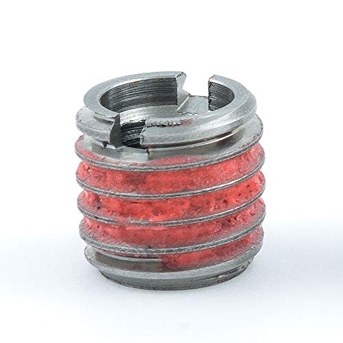 E-Z Lok Inserção rosqueada para metal 316 Inserções de rosca de aço inoxidável 1/2-13 fios internos, 3/4-10 roscas externas
