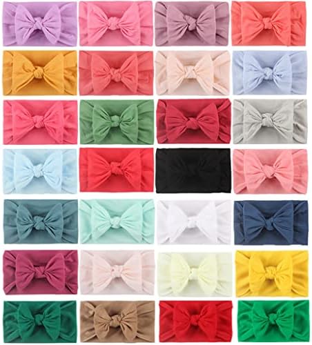 Aoof Baby Cotton Rabbit Bandace Recém-nascido Elastic Bowknot Hair Band Girls Bow-NOT-NOT