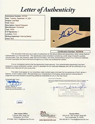 Les Paul assinou autógrafo em tamanho grande Gibson Epiphone Les Paul Guitar E Electric Guitar e W/ James Spence JSA