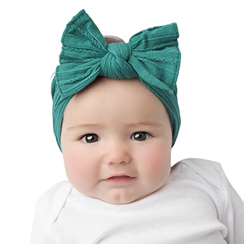 Bloomposh Baby Nylon Bandas de cabeça Bandas de cabelo Armásticas Elastics Acessórios de cabelo para meninas recém -nascidas crianças crianças crianças, cinza