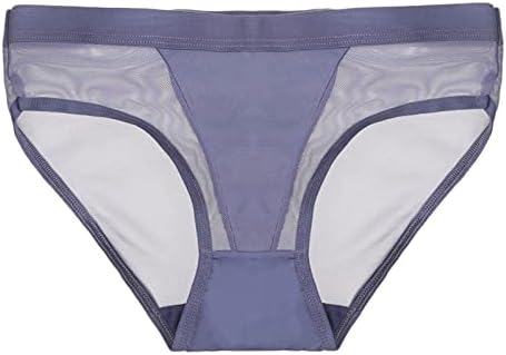 Xinshide Mulheres Mesh Sheer calctes breves roupas íntimas confortáveis ​​de alta cobertura completa de roupas íntimas