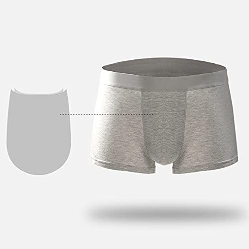 Shorts de boxer masculino elástico grande cor sólida cueca boxer cintura