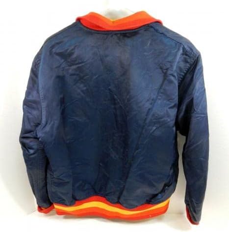 Final dos anos 80 no início dos anos 90 Houston Astros #28 Jacket usado na Marinha 42 DP32917 - Jackets MLB usados ​​para jogo MLB