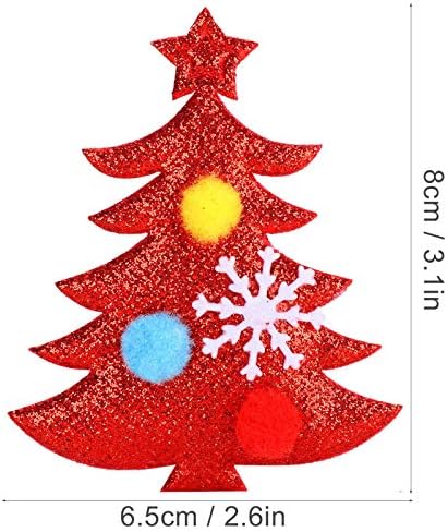 Vifemify Itens de Natal - 40pcs Decoração de Natal Vermelho Diy Arregada de Natal Treça pendurada Tree Acessory Party