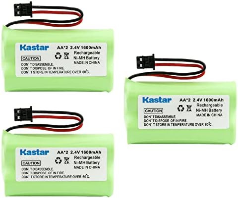 Substituição de bateria de 3 pacote KASTAR para Dantona Batt-17, Empire CPH-479B, CPH479B, Energizer ER-P506, ERP506, GE 1833916, 26602, TL26602, GP GP60AAS2BMX, ATEL0035, tel0035